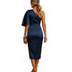 Women's slim fit dress back view